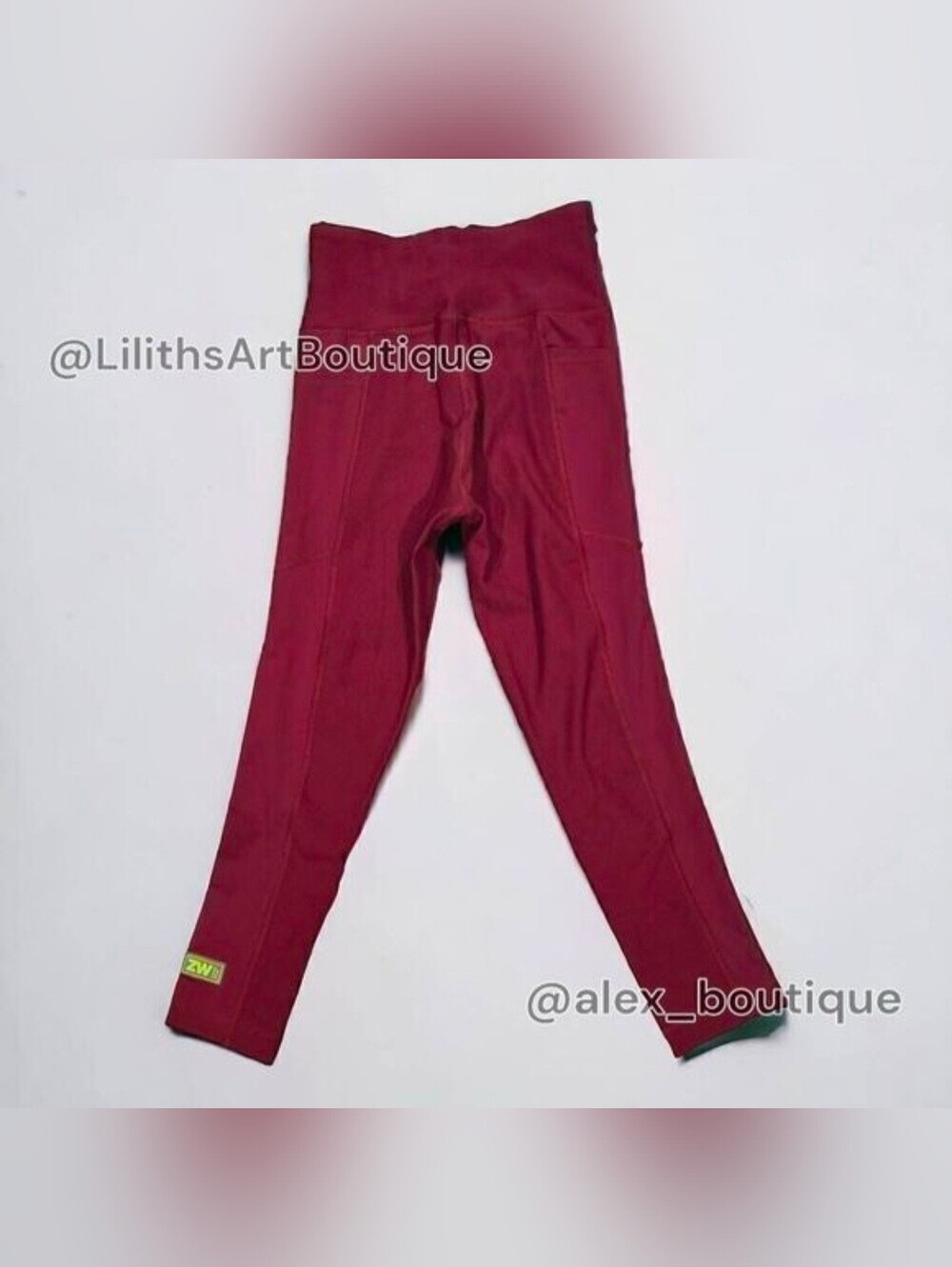 Zumba Dance Capri Leggings Brick Red Size XS (E079) - Picture 4 of 9